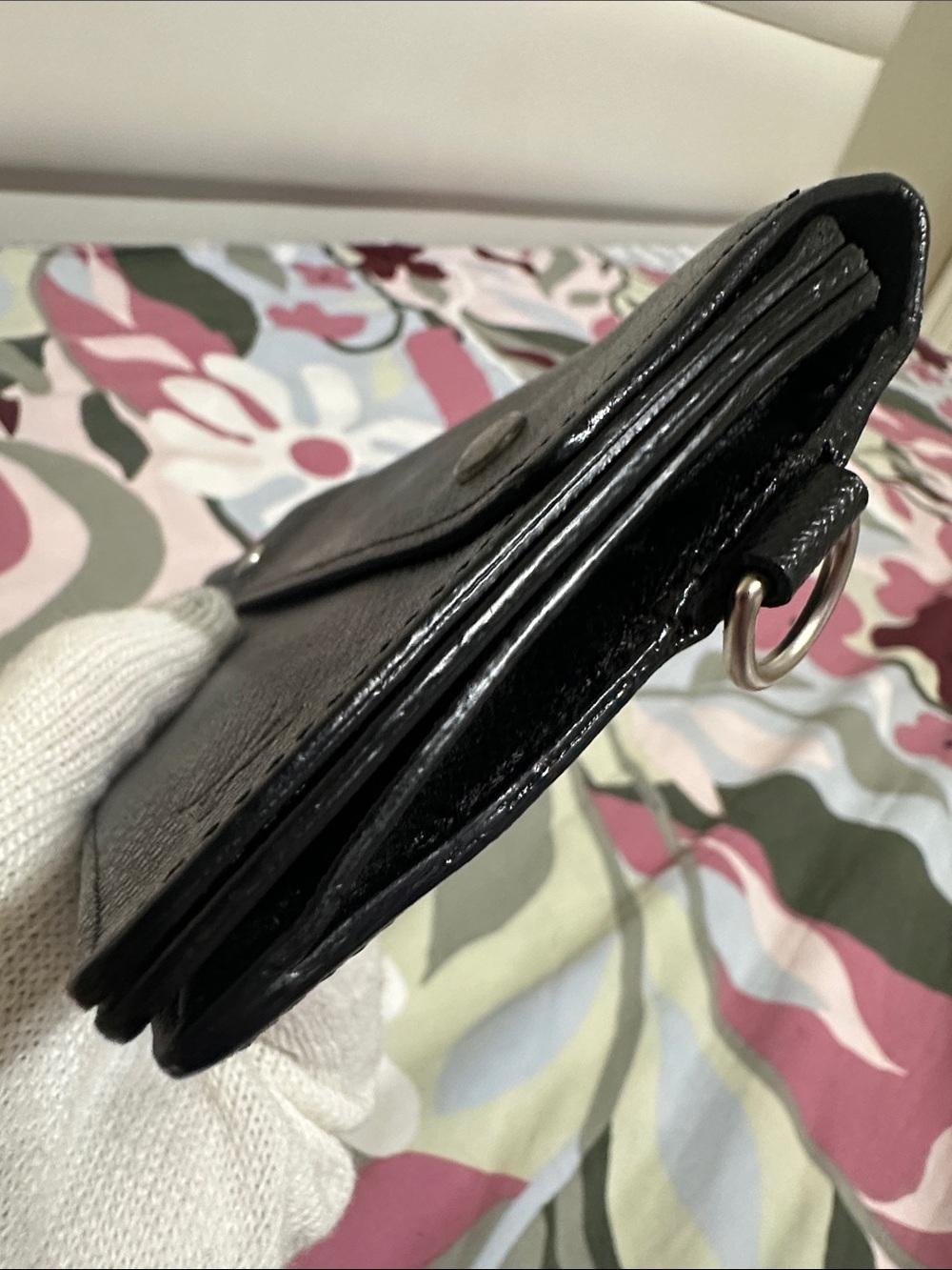 Louis Vuitton Dark Grey/ Almost Black Textured Taiga Leather Wallet - Picture 6 of 15